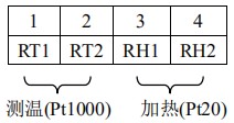 DN40熱式氣體質量流量計接線端子圖